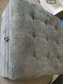 Gray sofa and ottoman gray
