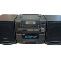 Aiwa CA-D210U Cassette Recorder CD Player AM/FM Radio Boombox | Tested Works