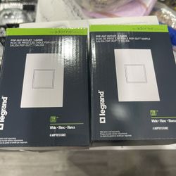 Legrand Adorne Collection White POP out outlet