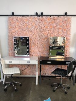 Glam Room Bundle 💕 Vanity Mirror / Desk / Chair Included 💕 Choose Between Black or White