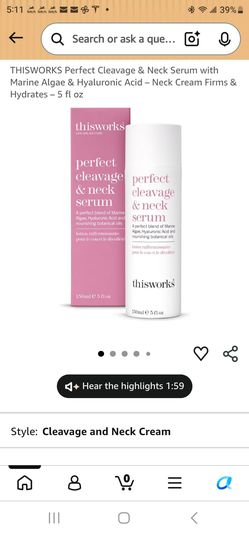 thisworks perfect cleavage & neck serum NEW on box