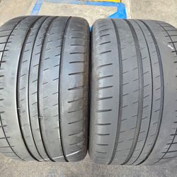2 USED TIRES MICHELIN 275/30/20