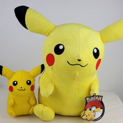 Official Pokemon Pikachu Character Plush Stuffed Toys Toy Factory - Set of 2
