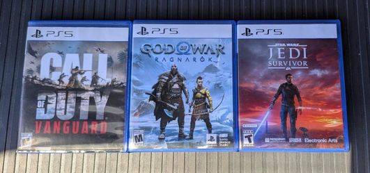 PS5 Games: God of War Ragnarok, Star Wars Jedi:Survivor, COD: Vanguard