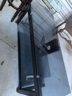 Nice TV stand .. black glass