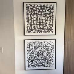 2 qty wall art