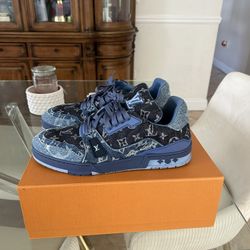 Louis Vuitton Trainer Denim blue