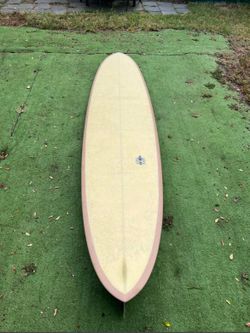 Josh Martin Shapes Longboard Surfboard Wood Glass On Fin
