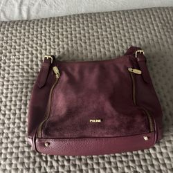 Cartera Argentina Prune Leather Bag Great Condition
