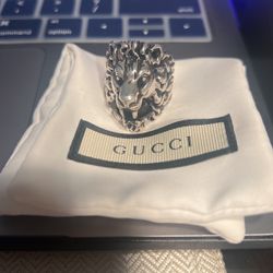 Gucci Ring Silver With A Black Dial! 