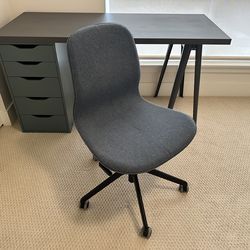 IKEA Desk & Swivel Chair Set (ALEX / LAGKAPTEN / ODGER)
