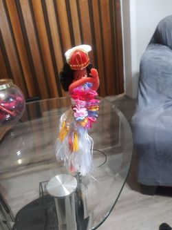Vintage Hawaiian Hula Doll with stand