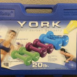 York 20lbs Barbell Set