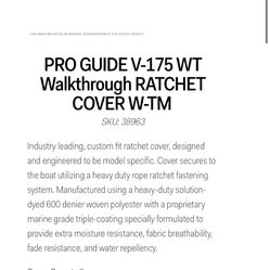Pro Guide V175 WT Boat Cover