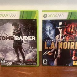 Tomb Raider And LA Noire For Xbox 360
