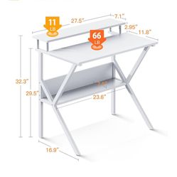 White Desk - Small