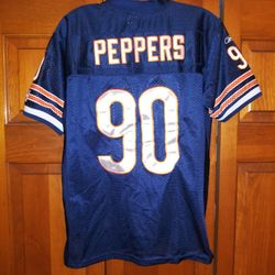YOUTH LARGE CHICAGO BEARS PEPPERS REEBOK JERSEY