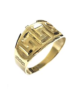 Lady fancy ring 14K REAL YELLOW GOLD.