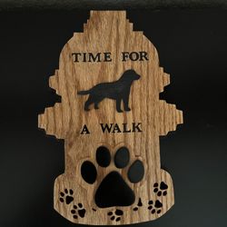 Wooden Leash Holder