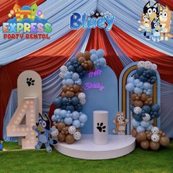 Bluey Balloon Backdrop 
