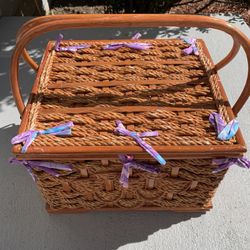 Ornate Quilting/Sewing Storage Container 