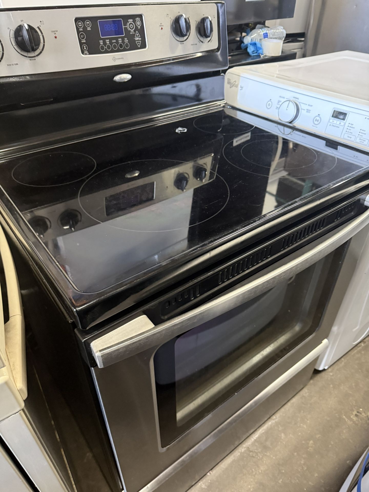 Whirlpool stainless steel stove