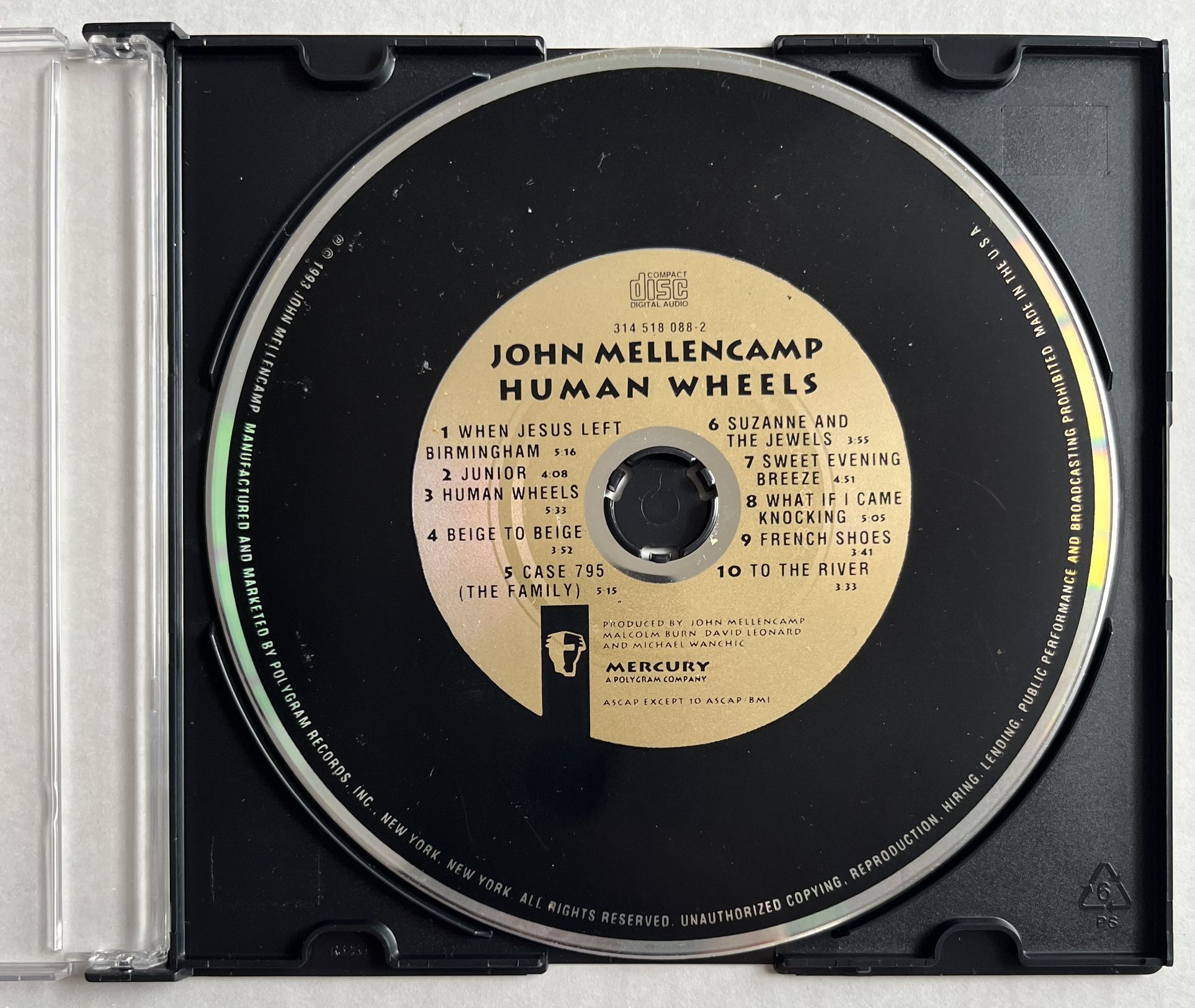 John Mellencamp - Human Wheels CD