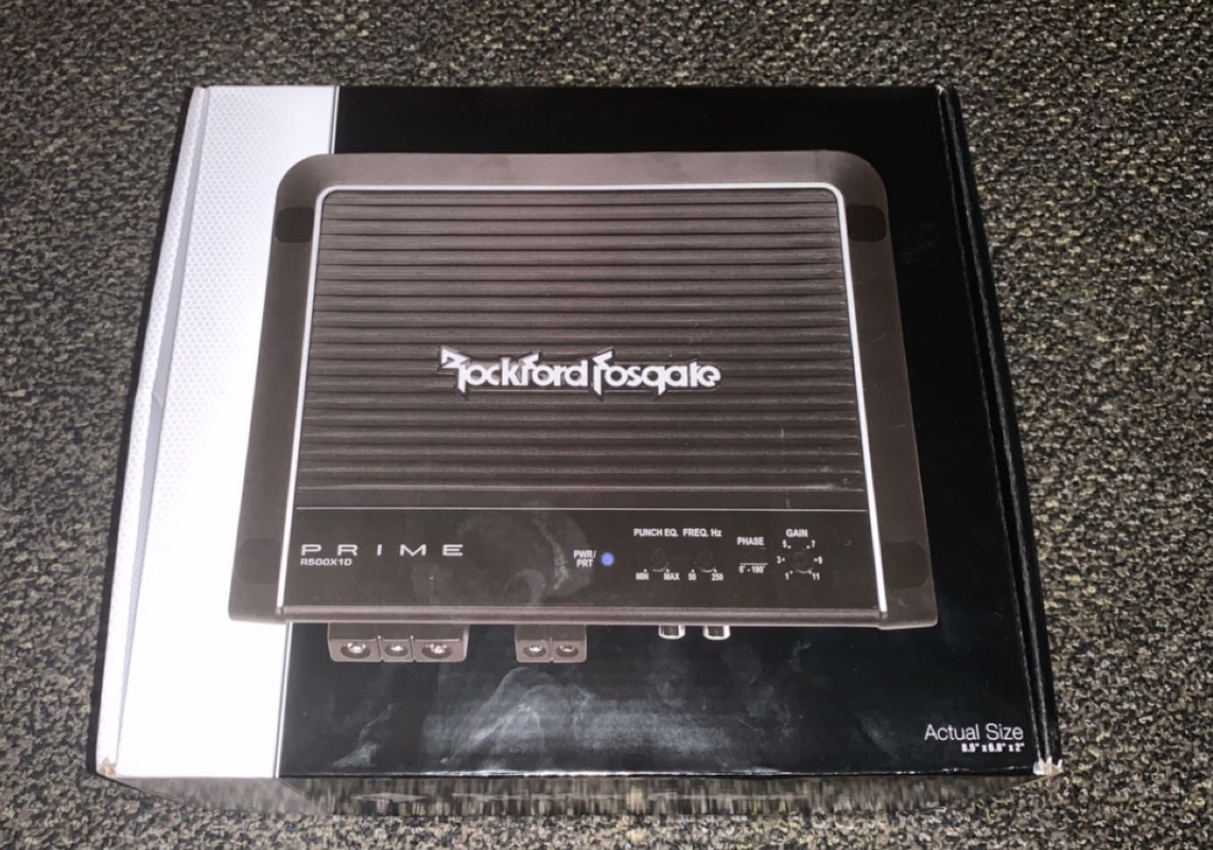 Rockford Fosgate R500X1D Prime Series mono subwoofer amplifier — 500 watts