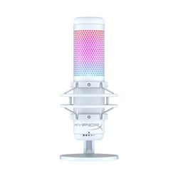 WHITE HyperX QuadCast S - USB Microphone - RGB Lighting