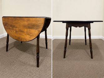 Espresso drop leaf table