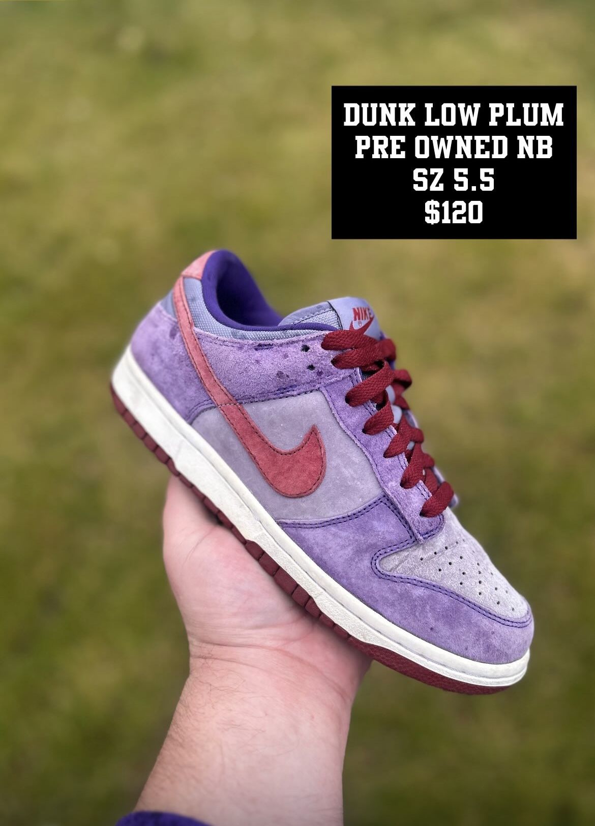 Nike Dunk Low Plum Size 5.5