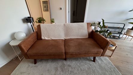 brown 2 seater sofa/couch