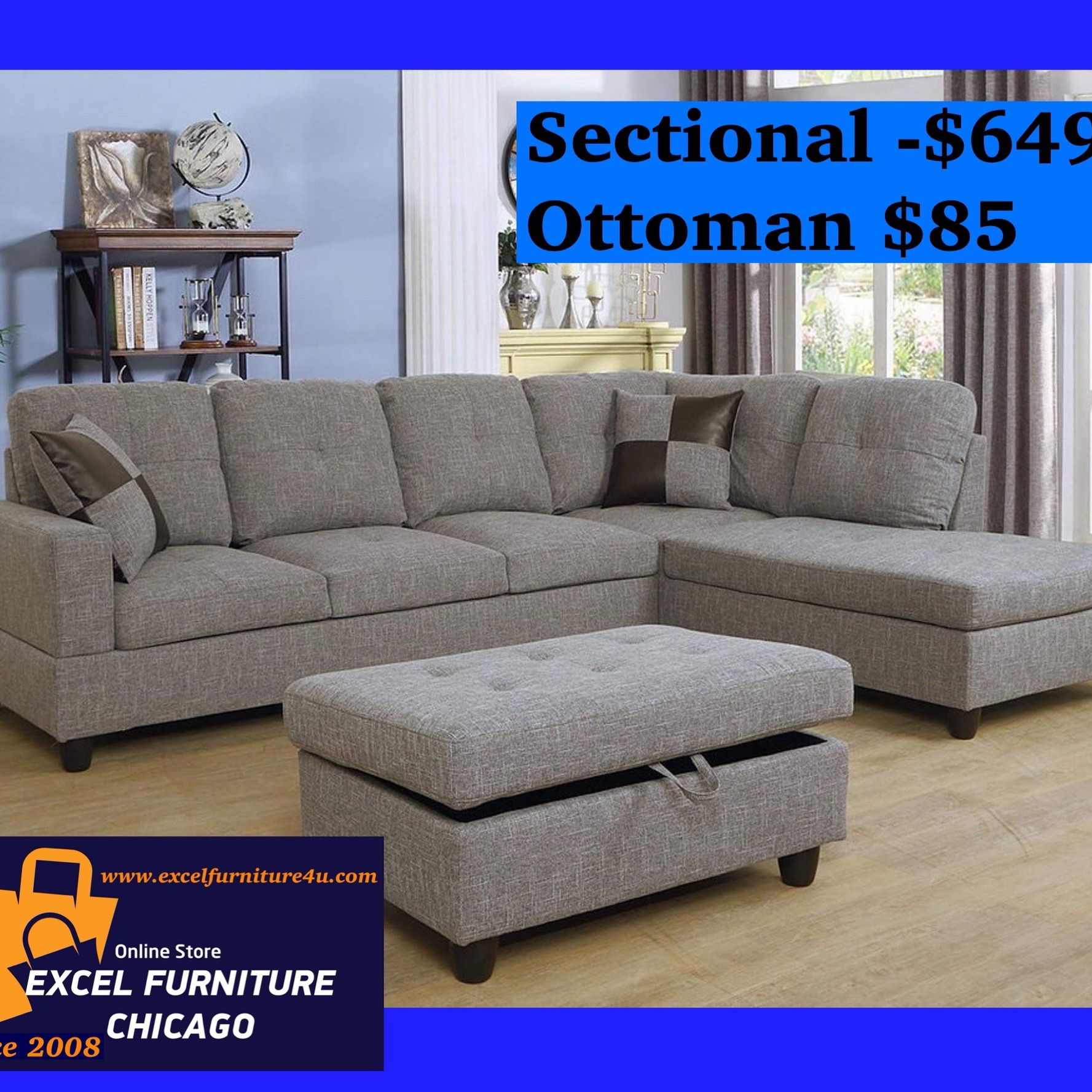 Brand New Sectional Sofa Couch 