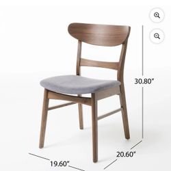 Dining Chairs (2 Chairs Walnut)