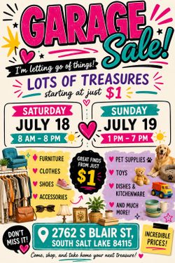 🏡🎉 HUGE GARAGE SALE – EVERYTHING MUST GO! 🎉🏡