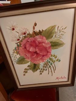 Original Flower Painting *Vintage*
