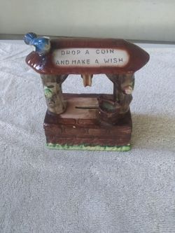 Ceramic Wishing Well Bank.