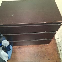 Black 3 Drawer Dresser