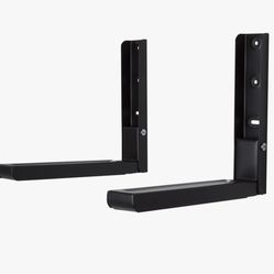 Wall mounted microwave shelf