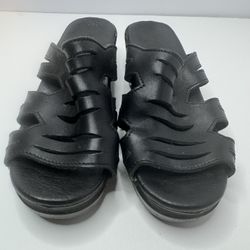 Dansko Black Leather Sandals Size EU36 /US5 