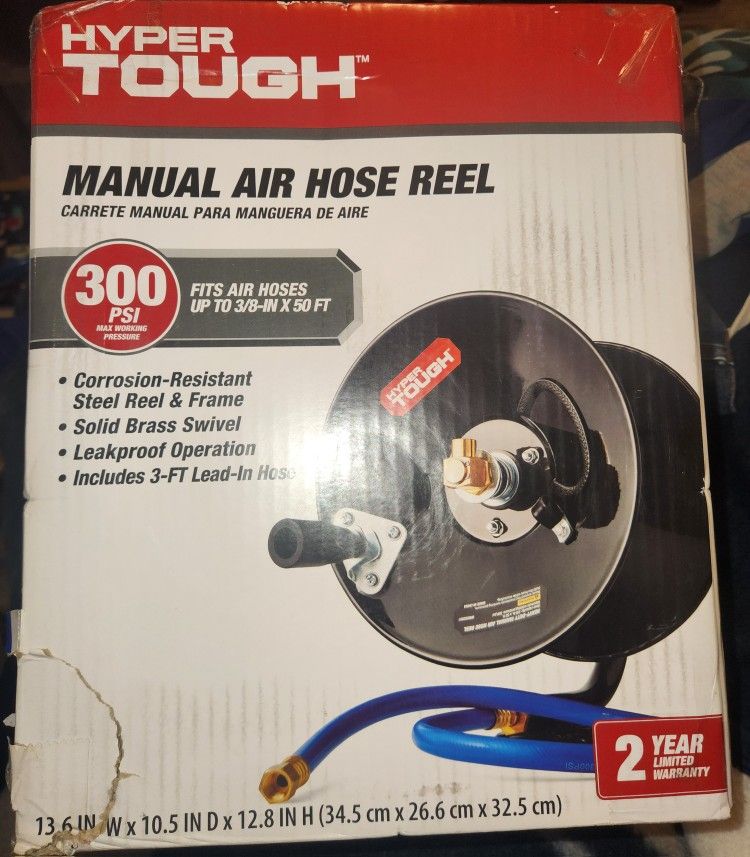 HYPER TOUGH MANUAL AIR HOSE REEL 