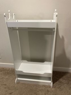 Princess style white closet for kids 2 ft wide & 44 inches tall