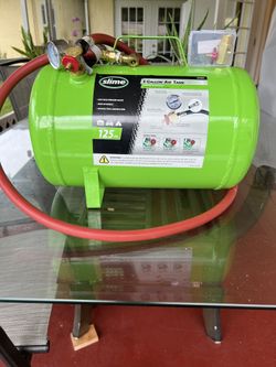 Portable Air Tank With Hose And Gauge