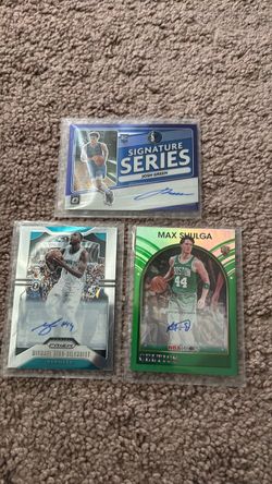NBA Autographed Basketball Cards Lot of 3