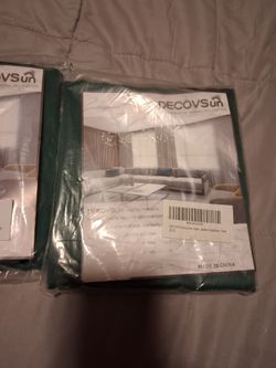 Hunter green curtains