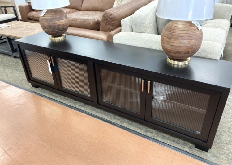 New 85” Black TV Stand