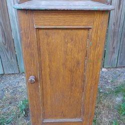 Antique Victorian Tiger Oak Nightstand Bedside Cabinet *40.00 Firm* 31"H x 15"W x 14"D Furniture