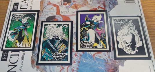 1992 Ghost Rider trading cards glow in the dark
