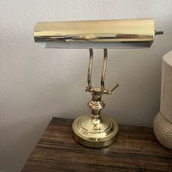 Brass Adjustable Piano Lamp, vented Desk Light, Student lamp, adjusts to several positions BPL8v-6