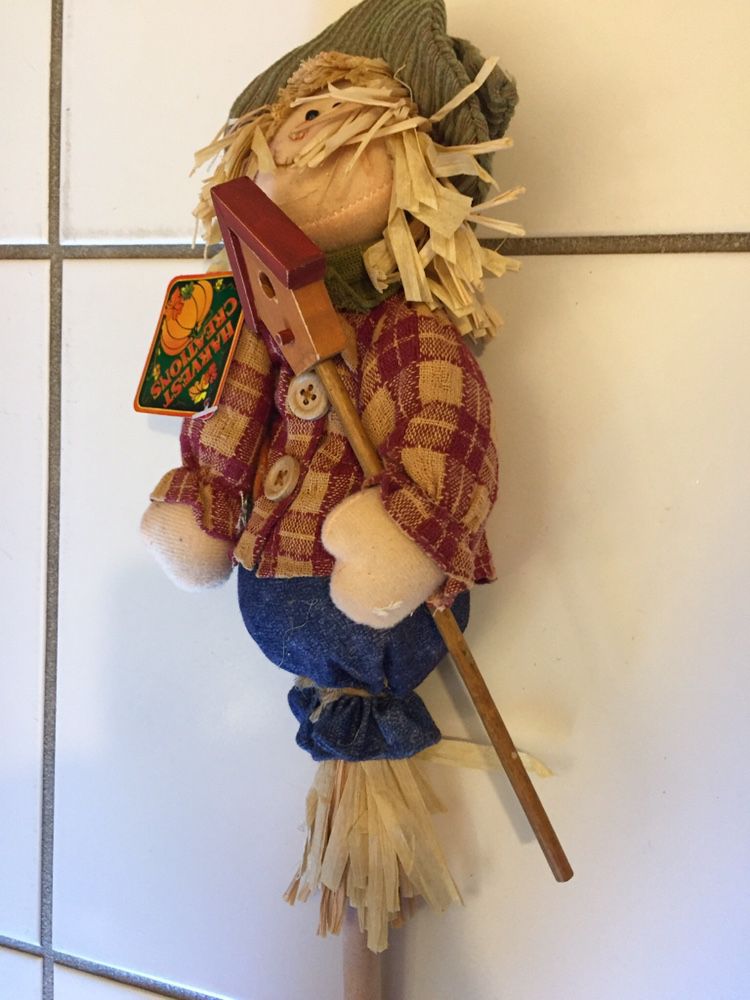 BRAND NEW! Fall Scarecrow Decor on Stick